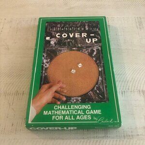 Vintage 1980 Cover-Up Challenging Mathematical Game For all Ages by Crisloid Inc